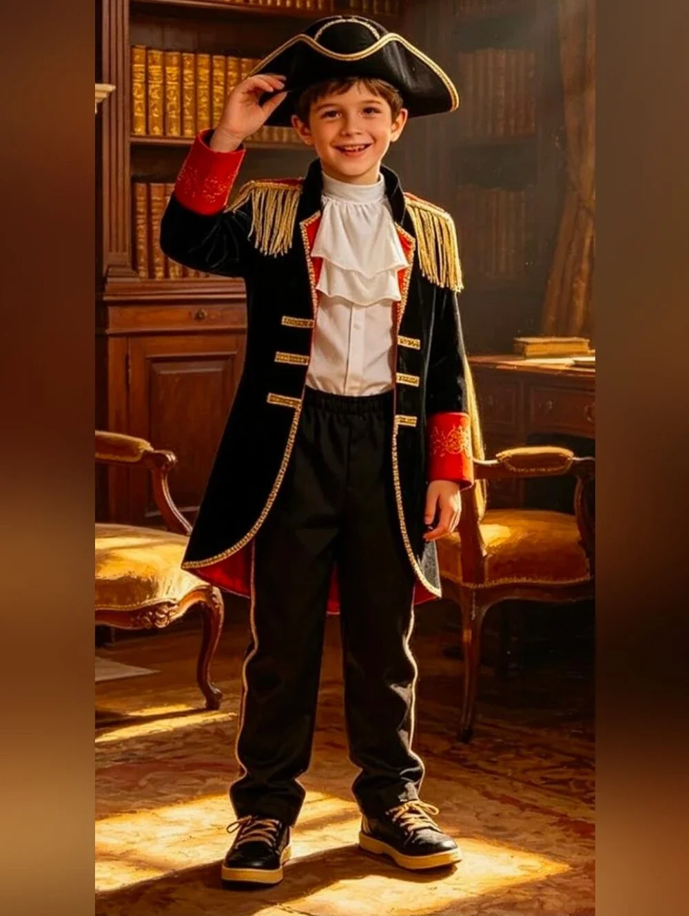 Colonial Costume Boys Revolutionary War  18th Century Historical